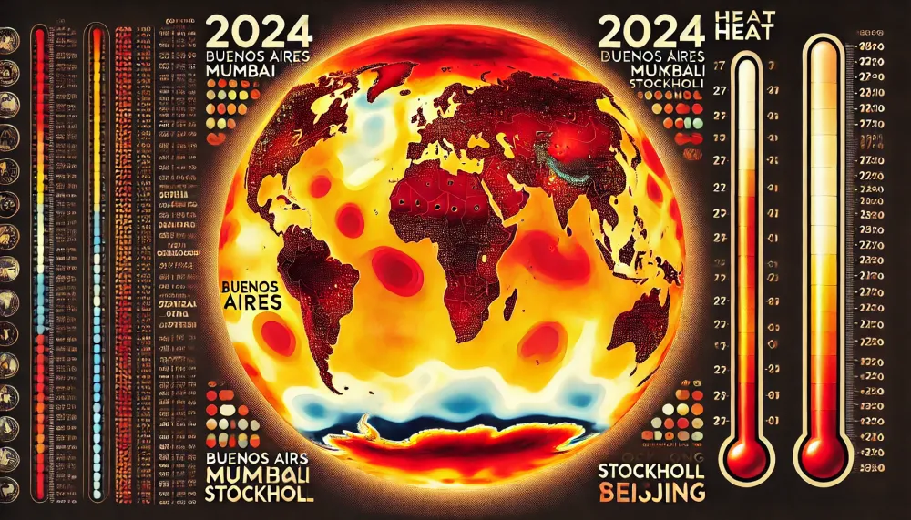 2024, cel mai cald an înregistrat: Două treimi din suprafața pământului afectate de temperaturile record imagine postare